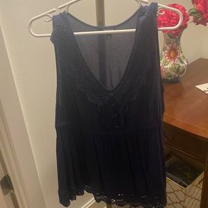 Navy Blue Tank Top Torrid Size 2